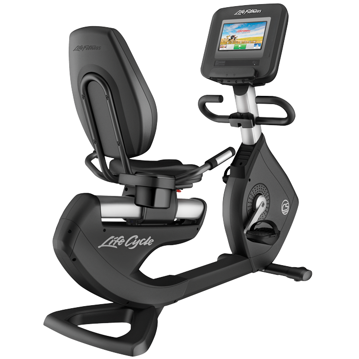 Life Fitness Platinum Club Series Recumbent Cycle with 10 Discover SI Tablet Console Life Fitness Platinum Club Series Recumbent Cycle with 10 Discover SI Tablet Console